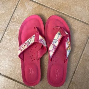 Pink Coach Sandals